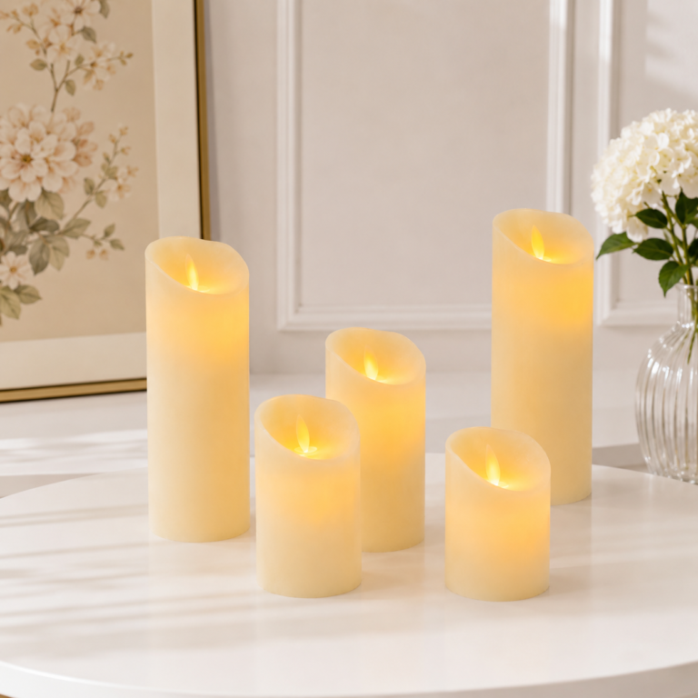 led flameless candle set (battery operated)