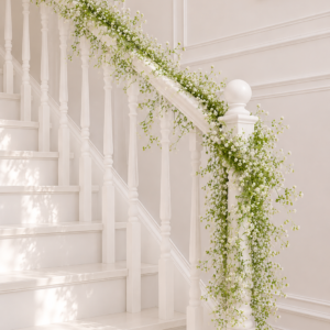baby’s breath floral garland